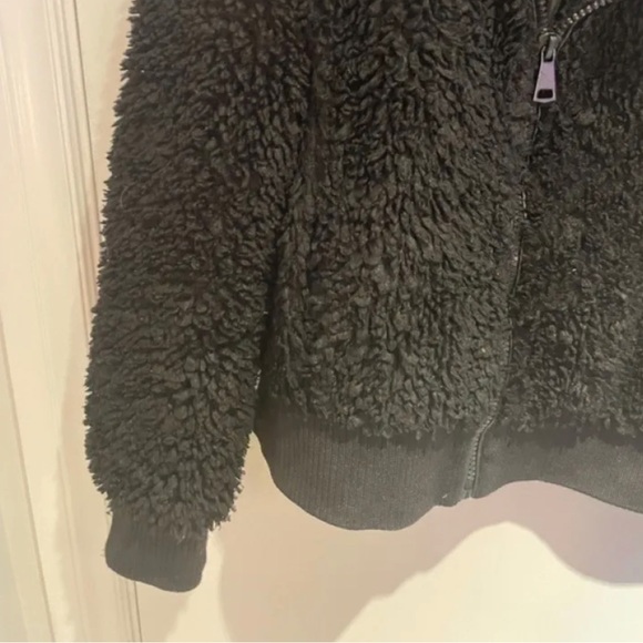 ZARA -Black Bomber Teddy Jacke - Picture 5 of 6